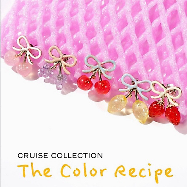 พร้อมส่งด่วน ของแท้ ต่างหู liquem cherry earring คอล cruise collection ต่างหูเชอรี่