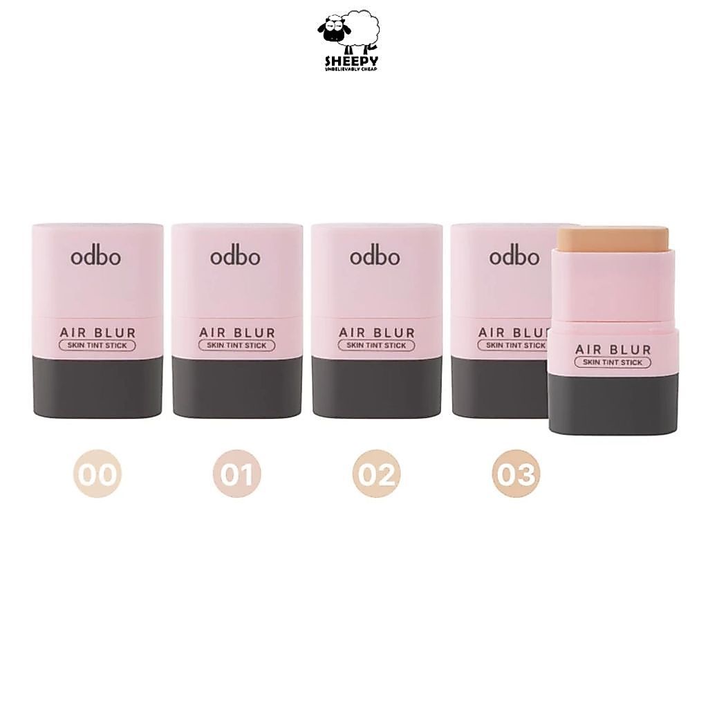 odbo Air Blur Skin Tint Stick รองพื้นแท่ง 2in1 มีแปรงในตัว ปาดเดียวจบ ผิวเนียนไวใน 3 Step (OD4015)