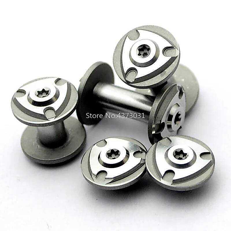 2 Sets Stainless Steel M4 Screws for DIY Knife Handle Material Making Screws T8 Tool Handle Nail Lo