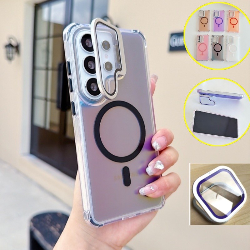 Lereach เคสแม่เหล็กพร้อมขายึดสําหรับ Samsung Galaxy S26 S25 S24 Ultra Plus S25 FE S25 Edge Casing กันกระแทก