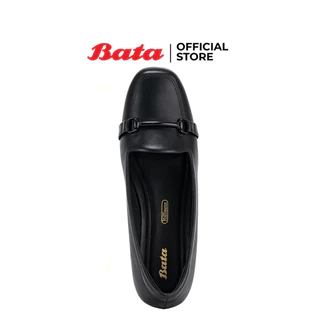 Bata บาจา รองเท้าคัทชูแบบสวม เสริมส้น 1 นิ้ว สำหรับผู้หญิง รุ่น MARISKA สีเบจ 6318110 สีดำ 6316110