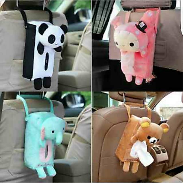 TISSUE BAG HOLDER แขวนรถ CARTOON CHARACTER ok คุณภาพดี