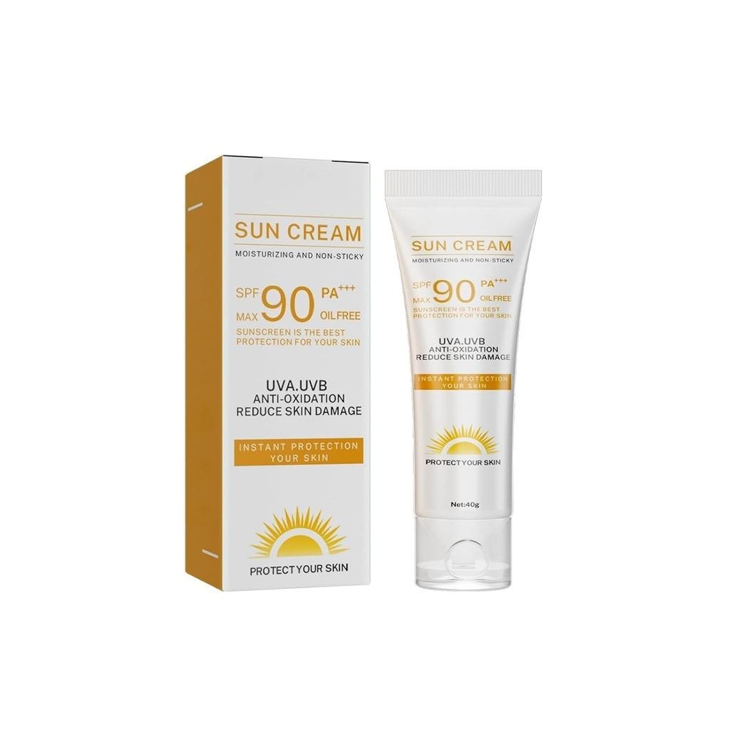 2025 ครีมกันแดด SPF90 Instant Protection UVAUVB Basic PA+++ ครีมกันแดดไร้น้ํามัน Perfect Protection 