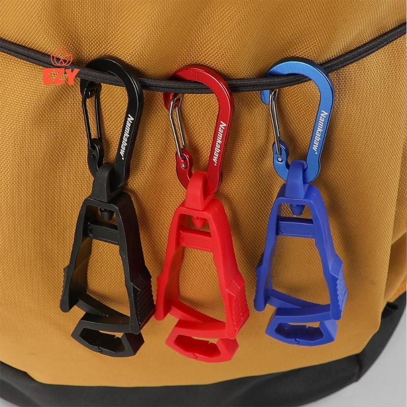 EZY 1 PC ถุงมือกลางแจ้งคลิปอเนกประสงค์ Anti-drop Hook ถุงมือทํางานผู้ถือคลิปคีย์ความปลอดภัย Clamp Camping เครื่องมือใหม่