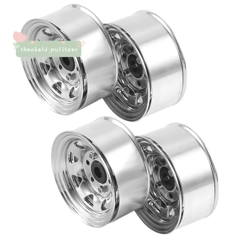 4PCS 1.55 โลหะ Beadlock ล้อขอบ Hub สําหรับ 1/10 RC Crawler รถ Jr 90069 D90 CC01 LC70 MST