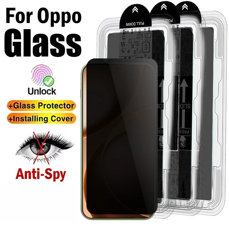 สําหรับOppo A5i A5 Pro A5m A3x A3 A3i A2x A2m A2 A1 A1xปลดล็อคป้องกันหน้าจอติดตั้งง่ายฝุ่นฟรีความเป็นส่วนตัวกระจก