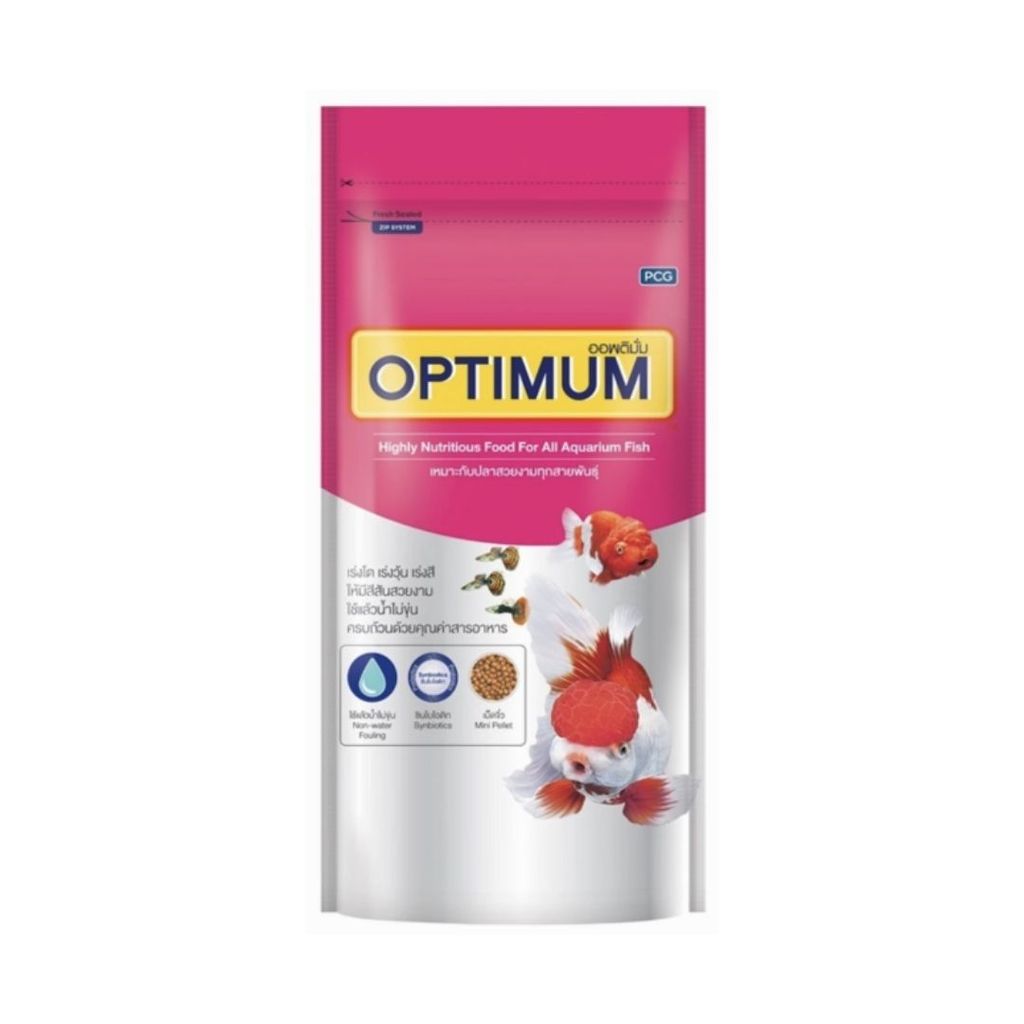ออพติมัม อาหารปลาเม็ดจิ๋ว Optimum Mini Pellet Fish Food 200g.