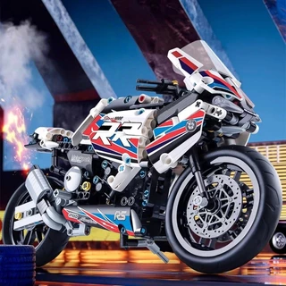 บล็อคตัวต่อ 600+PCS Motorcycle โมเดลรถมอเตอร์ไซค์ ขนาดใหญ่ ประกอบง่าย ของขวัญเด็กชาย