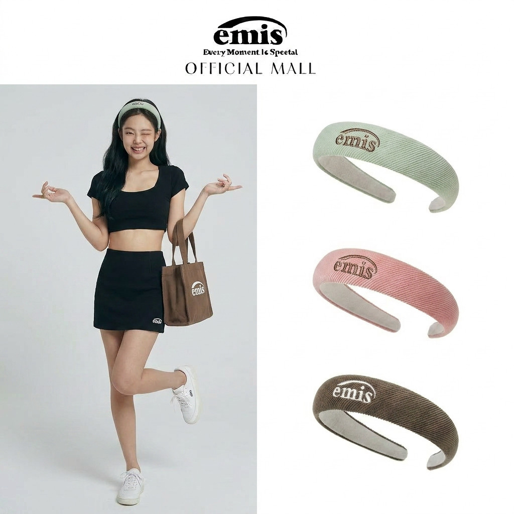 ข้อเสนอเวลาจํากัดEMIS CORDUROY HAIRBAND 4 สี(CREAM/MINT/BROWN/PINK/BLACK)