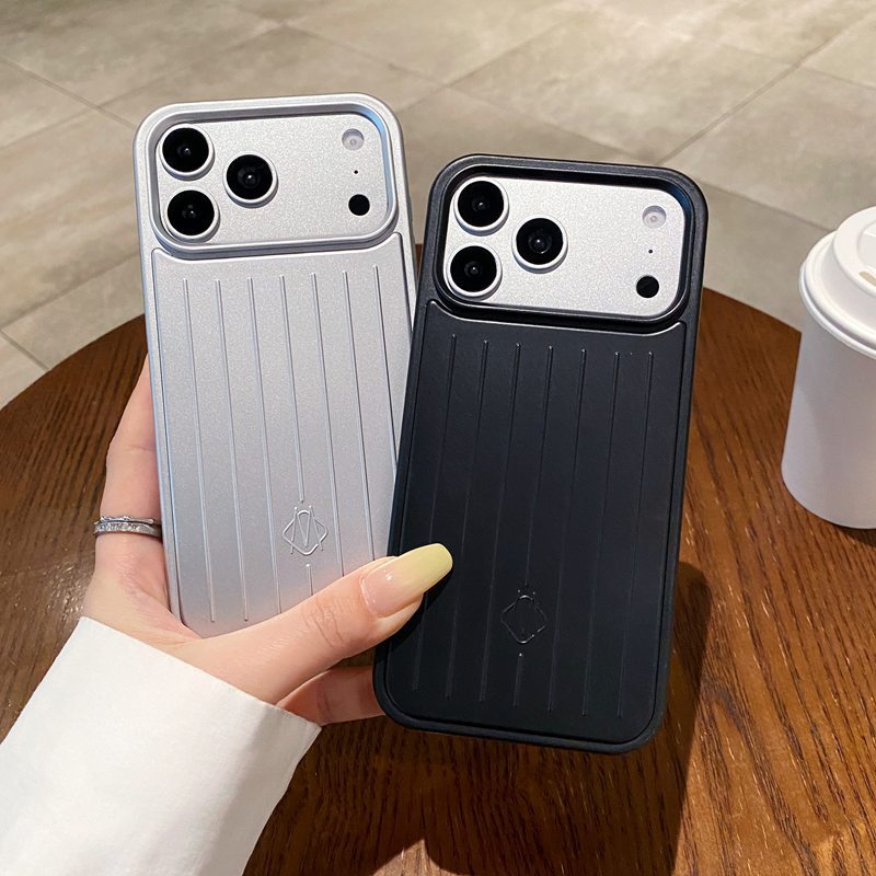 หรูหราแฟชั่นเงินกระเป๋าเดินทางเคสโทรศัพท์สําหรับ ไอโฟน 13 14 15 16 17 มือโปร สูงสุด เคสกันกระแทก