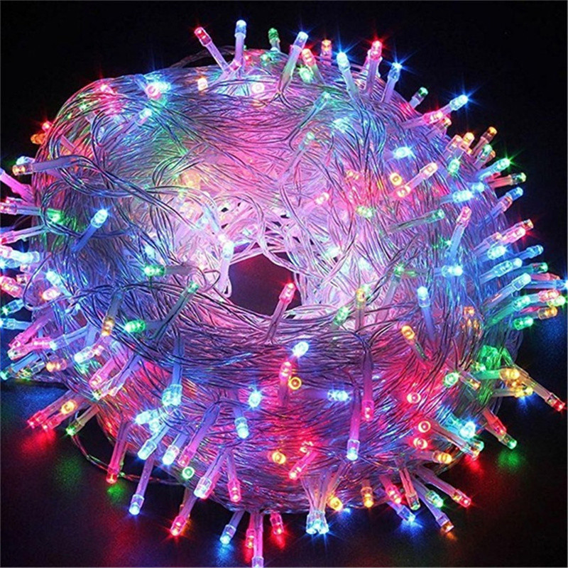 Holiday Led Christmas Lights Outdoor 20M 10M 220V EU Led String Lights Decoration For Party Holiday 