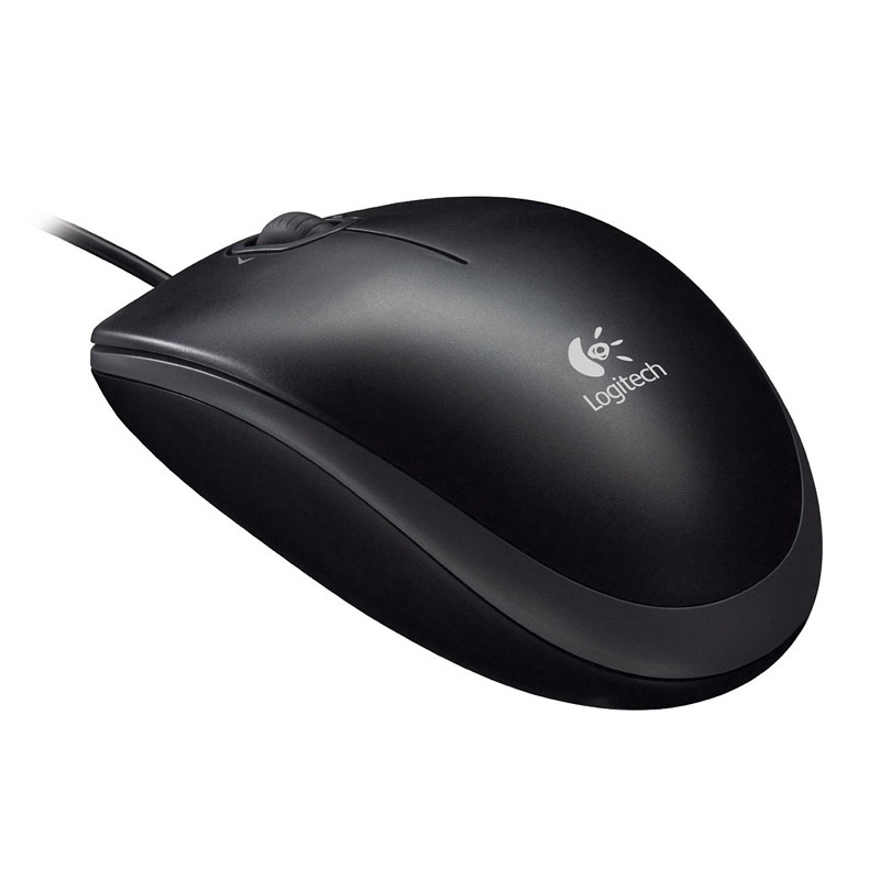 LOGITECH เมาส์ออฟติคัล รุ่น M100R สีดำ