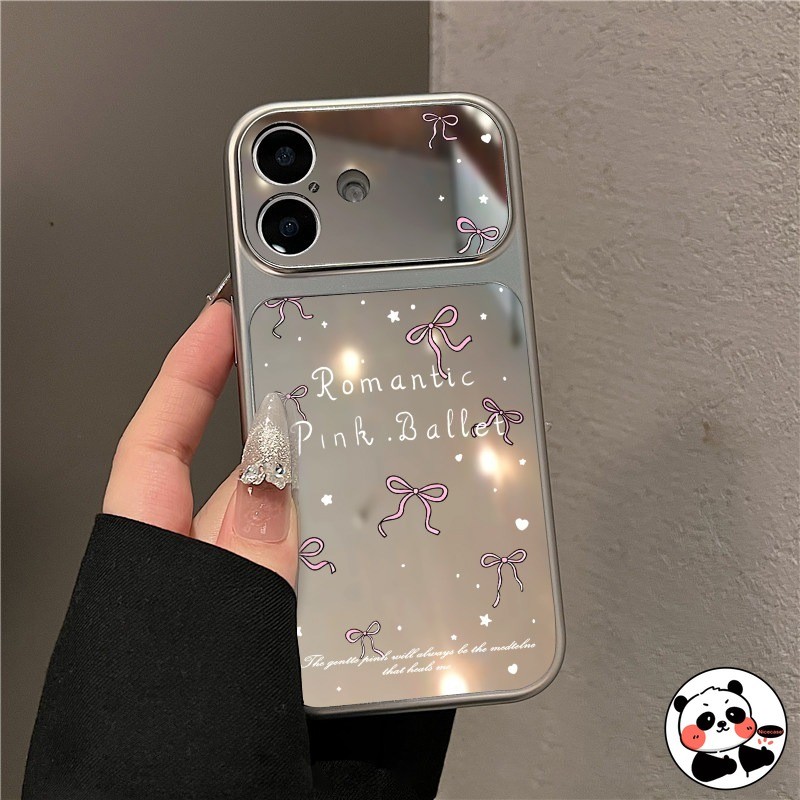 Elegant Bow Mirrorเคสโทรศัพท์สําหรับRealme N65 N63 N61 N55 N53 หมายเหตุ 80 70 70T 60 60X 50 Q5 Q5i Q