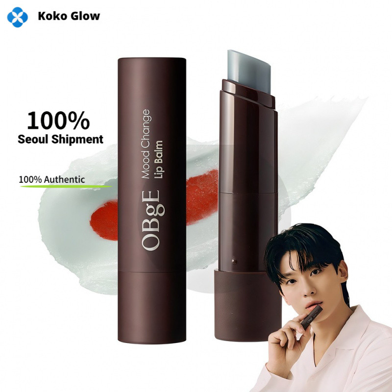 OBge Mood Change Lip Balm Natural Red Blueberry 3.5g ลิปบาล์มเปลี่ยนสีธรรมชาติ บำรุงริมฝีปากฉ่ำ ลดรอ