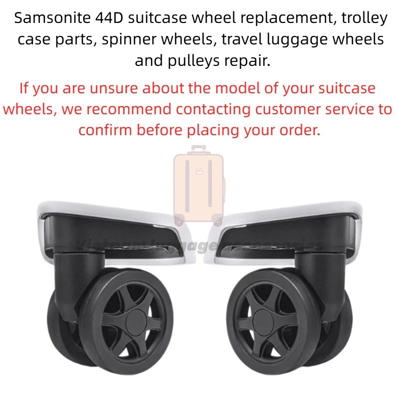 ล้อเปลี่ยนกระเป๋าเดินทาง Samsonite 44D 2 ชิ้น | กระเป๋าเดินทาง Spinner อะไหล่ล้อเลื่อน, Universal Re
