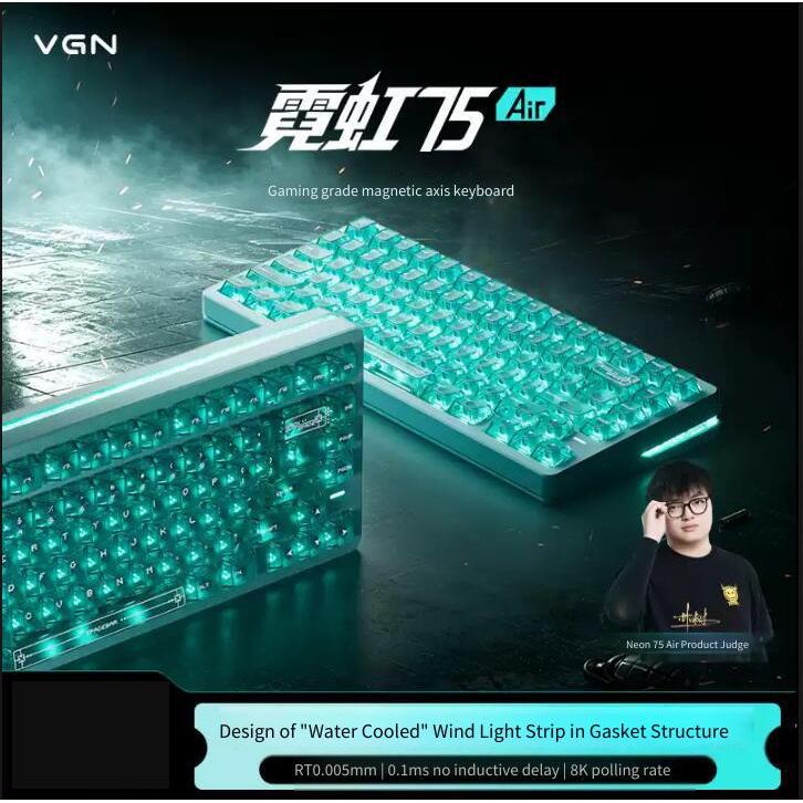 VGN Neon 75Air Magnetic Switch RT คีย์บอร์ดเกม RGB แบบกําหนดเอง