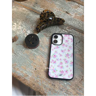 สาวหัวใจดอกไม้ขนาดเล็กสไตล์เกาหลี ins ฤดูร้อนโรแมนติกกันลื่นเหมาะสําหรับ iphone17pro/17promax เคสป้องกัน Apple 16 เคสโทรศัพท์ 16promax เคสป้องกัน 15/13/14 เคส 11/12/12promax