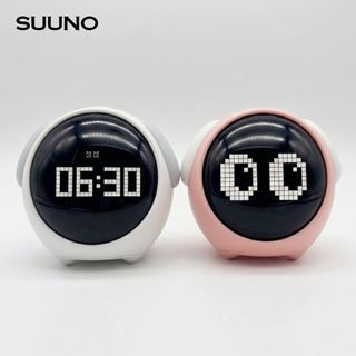 SUUNO Emoji Alarm Clock Cute Expression LED Voice Control Night Light Multifunctional Alarm Clock