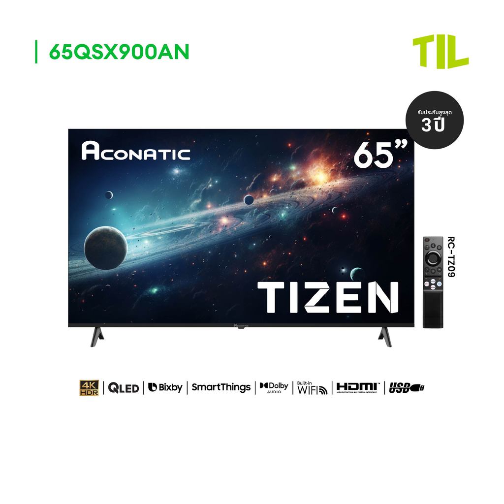 ACONATIC Smart TV QLED TIZEN OS รุ่น 65QSX900AN ขนาด 65 นิ้ว Netflix Youtube Amazon Prime video