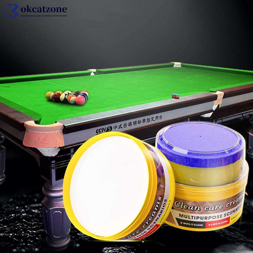 OKCATZONE 350G บิลเลียดบอล Care Wax ขัดเพิ่มความสดใสทําความสะอาดและบํารุงรักษาอุปกรณ์ห้องบิลเลียด Q4