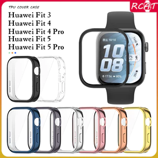 ฝาครอบป้องกันหน้าจอสำหรับ Fit 5 4/5 4 Pro กรณีครอบคลุมเต็มรูปแบบกันชน Tpu สำหรับ Smartwatch Huawei Fit 3 อุปกรณ์เสริม