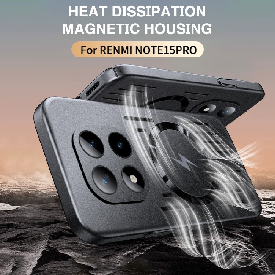 เคสแม่เหล็กรองรับ ระบายความร้อนดีเยี่ยม บางพิเศษโลหะ สำหรับ OPPO Find X9 X8 Pro Reno 15 14 Pro