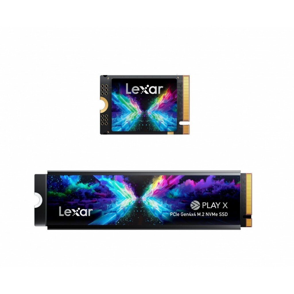 LEXAR PLAY X 512GB / 1TB PCIe NVMe Gen4 SSD M.2 2230 With Adapter 2280