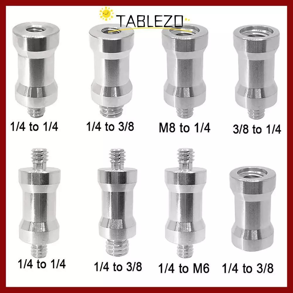 TABLEZO 1ชิ้นการถ่ายภาพแปลงสกรู,ยึดอะแดปเตอร์แฟลชยืนขาตั้งกล้องยึดกล้องสกรู,แปลงอะแดปเตอร์สําหรับกล้องเอสแอลอาร์คงที่1/4ถึง3/8สกรู