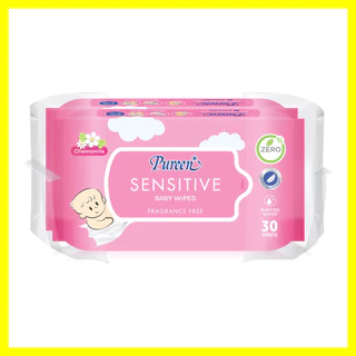 Pureen Wet Wipe Sensitive [30Sheets x 2pcs].
