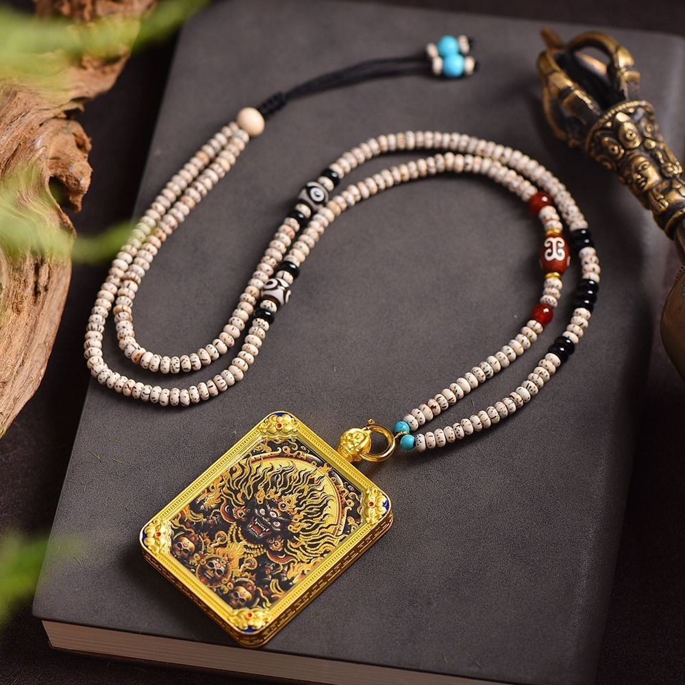 ธรรมชาติ Xingyue Bodhi high-end สร้อยคอทอมือ 天然星  手工月项链子玉米绳挂绳衣链 BDX09