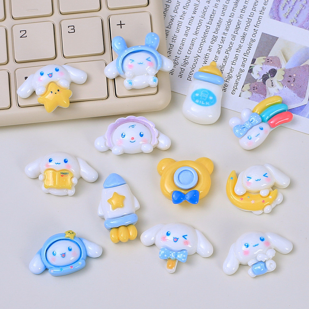 น่ารักการ์ตูน Star Dog Childlike Handmade diy ครีมกาวเรซิ่น Gadget Hole รองเท้าหัวเข็มขัดขายส่งวัสดุแพคเกจ LN