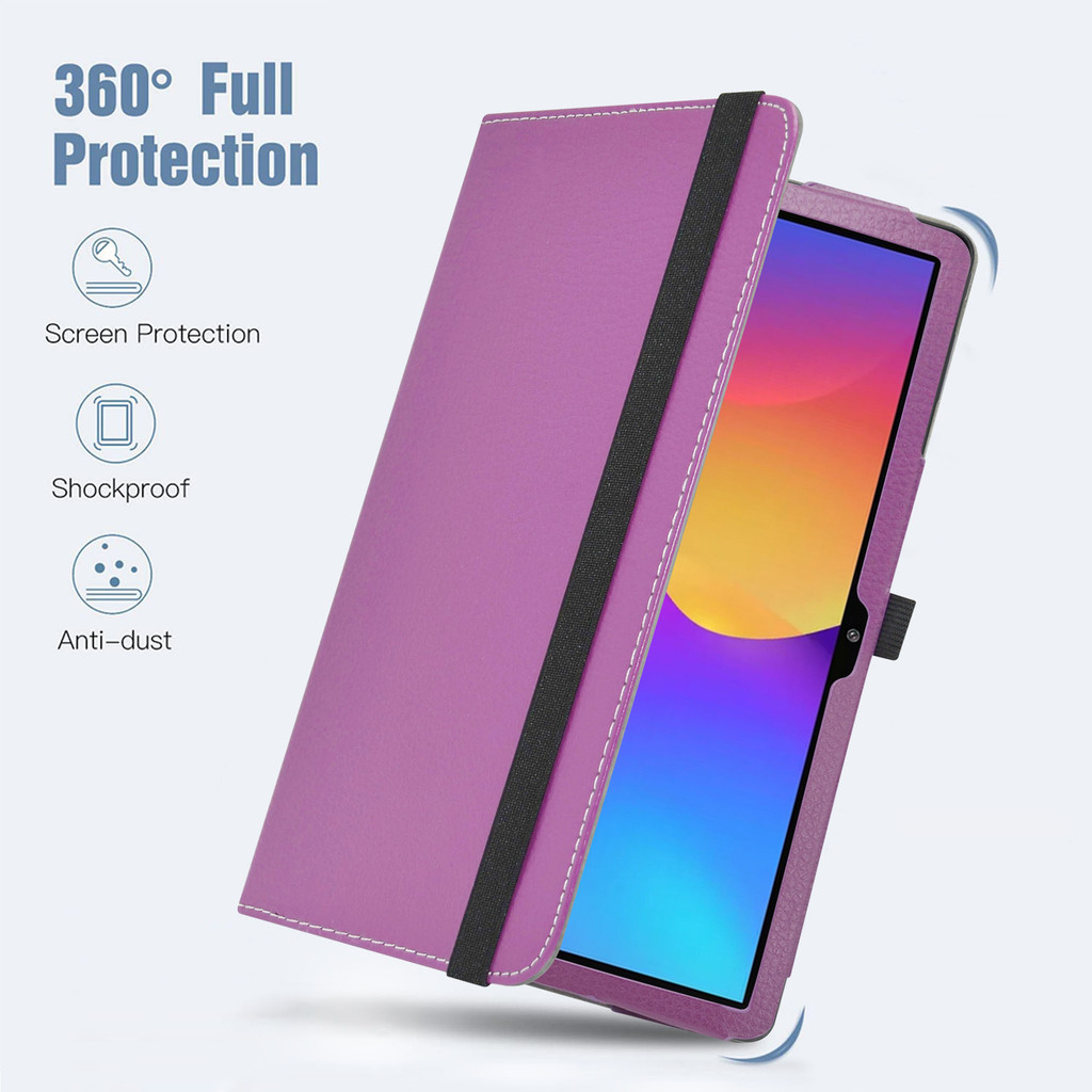 เคสสําหรับ DOOGEE G6 Plus/DOOGEE G6 แท็บเล็ต 360° ฝาครอบหนัง PU แบบหมุน