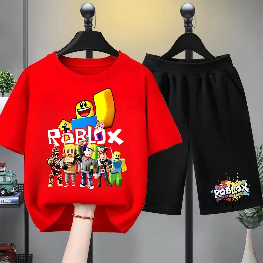 เสื้อยืดคอกลมแขนสั้นสำหรับเด็ก มีให้เลือกหลายสี ทั้งเสื้อยืดคอกลมแขนสั้นสีสันสดใส และกางเกงขา #005