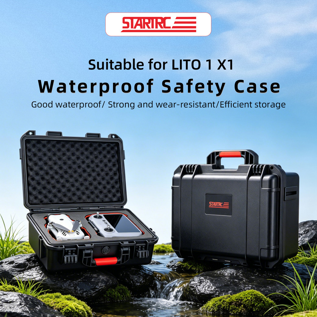 สําหรับ DJI Lito1/X1 กล่องป้องกันการระเบิด Universal แบบพกพา Smooth Flying Set ปลอดภัยกล่องเก็บใช้งานร่วมกับ RC-N3/RC 2 ถังกันน้ํา