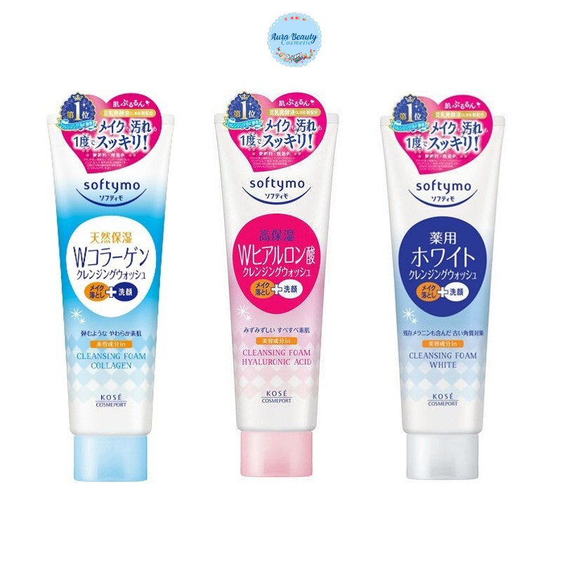 Kose Softymo Cleansing Foam 190g โฟมล้างหน้าและล้างเครื่องสำอางแบบ 2in1