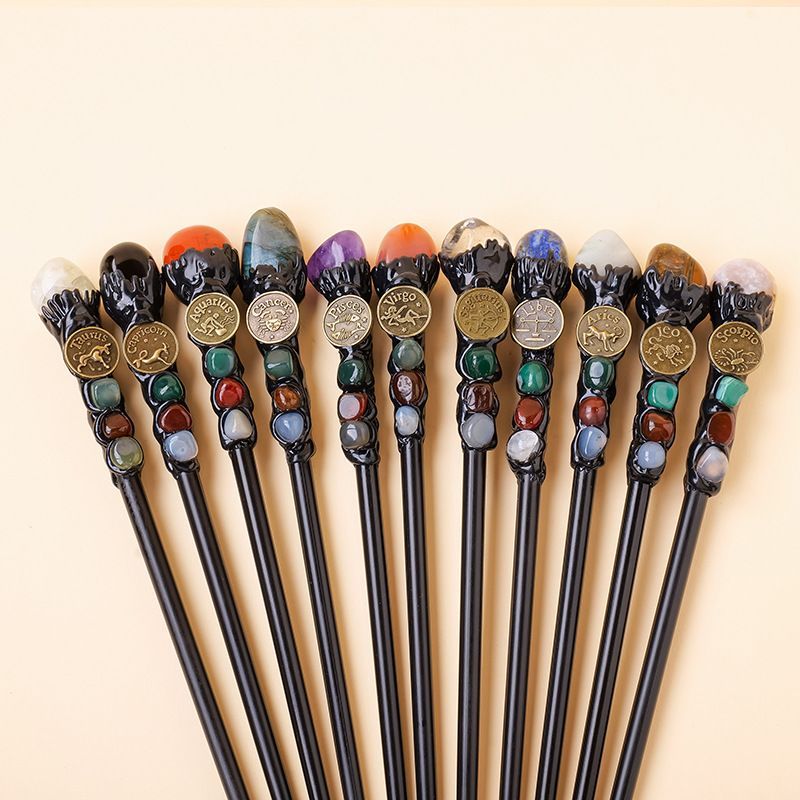 Zodiac clay ornaments fairy magic twelve decorations6mm Scepter Crystal diy Hot-selling handmade ite