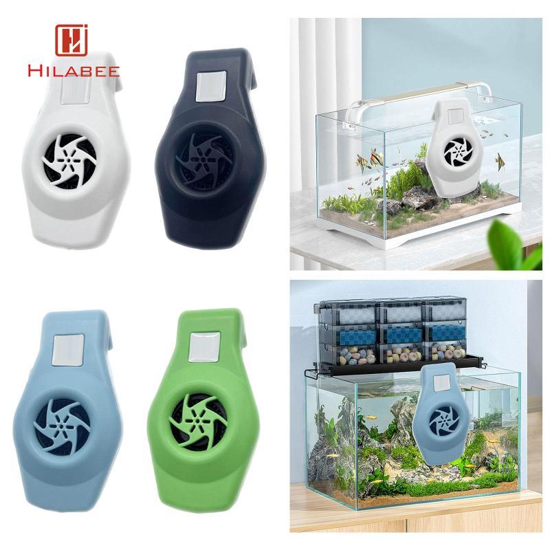 [hilabee] Aquarium Chiller Fan อุปกรณ์ควบคุมอุณหภูมิ Dual Speed Mini Cooling Fan สําหรับกุ้ง Coral T