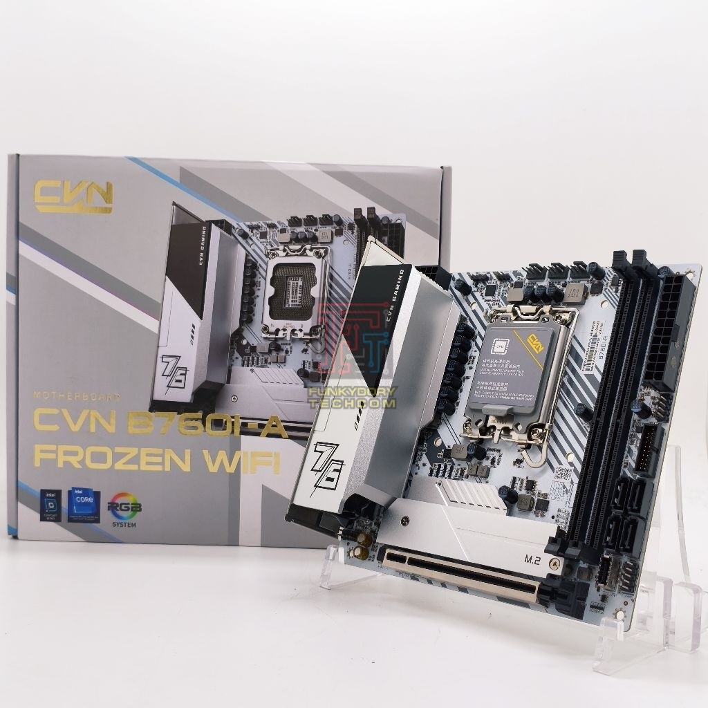 สีสัน CVN B760I-A FROZEN WIFI DDR4 Mini ITX LGA1700 เมนบอร์ด
