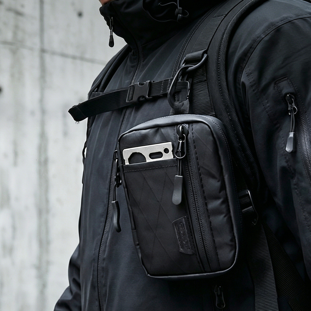 X-PAC Multifunctional EDC Storage Bag Small Pouch Card Case Key Case Outdoor Portable EDC Tool Bag