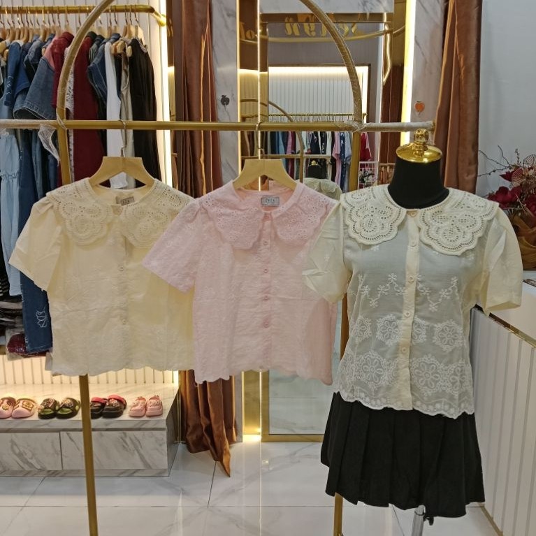 เสื้อ ZAZA คอปกผ้าฝ้าย BKK นําเข้า