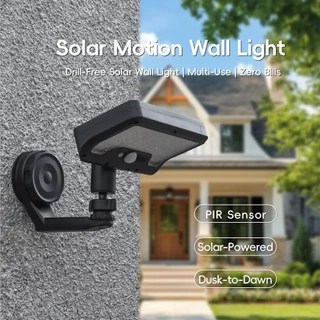 LUMI โคมไฟโซล่าเซลล์ผนัง 5000W แบบแม่เหล็กพกพา ส่องสว่างไกล 100 ม. IP68 กันน้ำกันฝุ่น กันฝนใช้กลางแจ้ง สำหรับสวนบ้าน