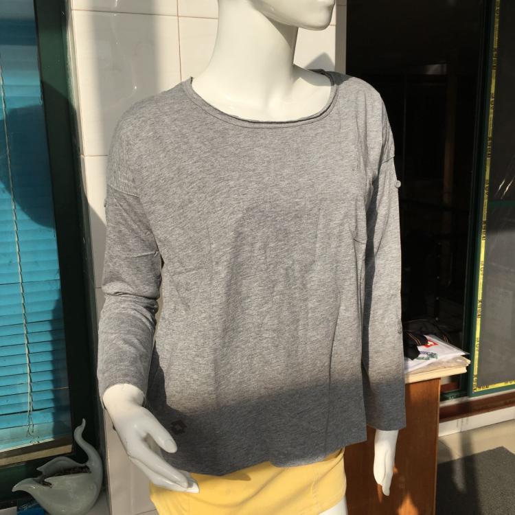 Lotto sport lotto เสื้อยืดแขนยาวกีฬาซักได้ของผู้หญิง Bottoming เสื้อ ETLG004-2