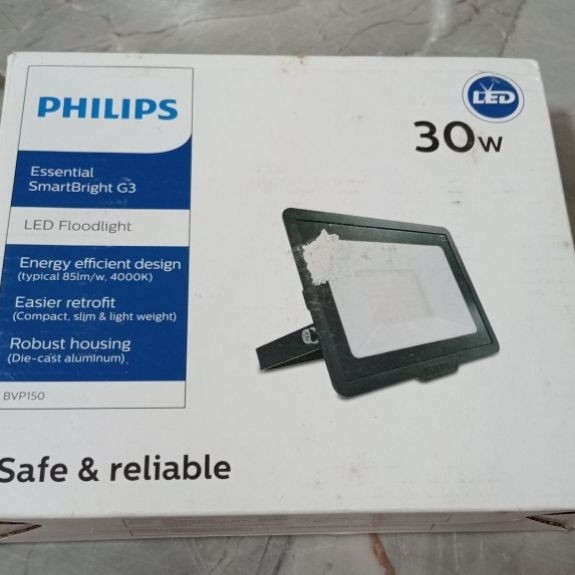 PHILIPS Floodlight รุ่น BVP150 LED25/WW 30W