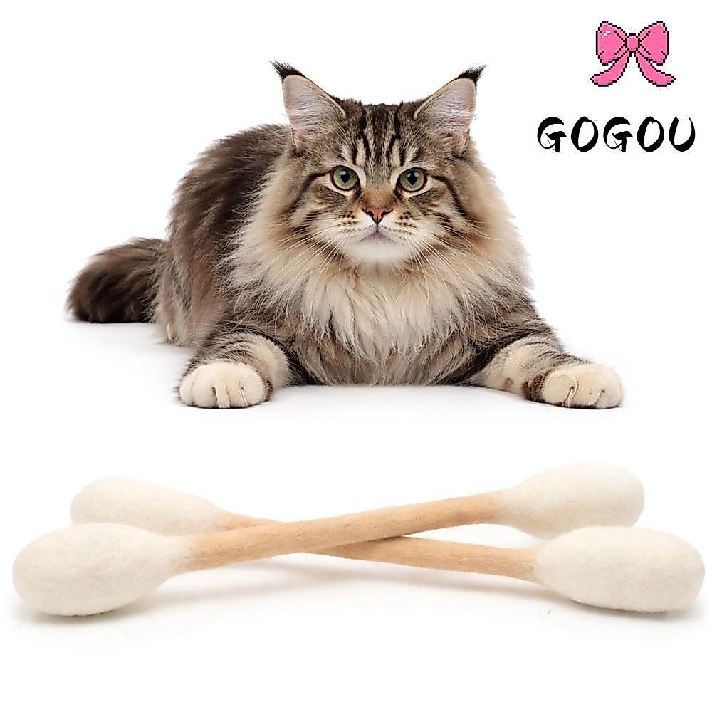 GOGOU 6PCS สําลีของเล่นแมว,น้ําหนักเบาFelt Giant Swabsของเล่นแมว,Creative Soft Teething Chew Interactive Kick Stick Interactive Play