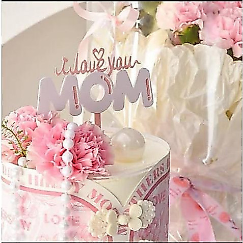 ANKA FLORIST - MOTHERS DAY RIBBON FLOWER TOPPER MOMS DAY MOTHERS DAY