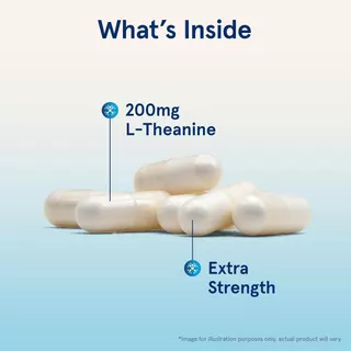 ผลิตภัณฑ์เสริมอาหาร BRONSON L-Theanine - 120 แคปซูล - ช่วยผ่อนคลายจิตใจและร่างกาย และปรับปรุงคุณภาพการนอนหลับ