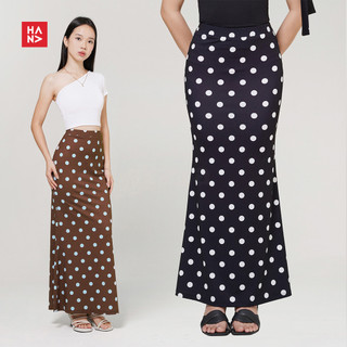 Hana Fashion - Polkadot Long Skirt/Rok Panjang Polkadot Wanita/Rok Korean Style Fashion- SK333