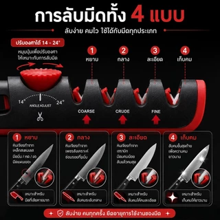 กระดูกฝนมีดคุณภาพสูง🔪 ปรับระดับความคมได้ หลายฟังก์ชัน ฝนกรรไกรได้ด้วย! ✨ใช้ง่าย ประหยัดเวลา CXT036