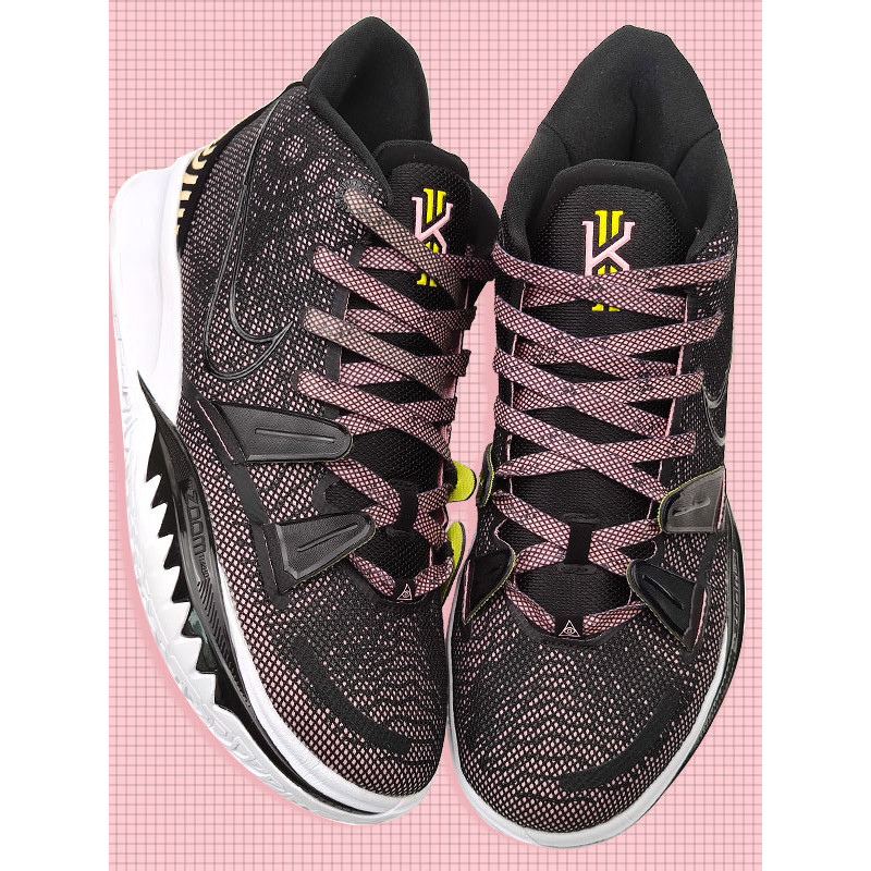 Yumei Irving 7 Black Gold Pink Shoelace Kyrie EP Air Force No. 1 AF1 ตารางดํา