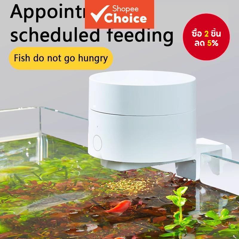 Mini Smart Auto Fish Feeder Aquarium Timer WIFI รีโมทคอนโทรลปลาเครื่องจ่ายอาหาร App Timer ถังปลาขนาดเล็ก
